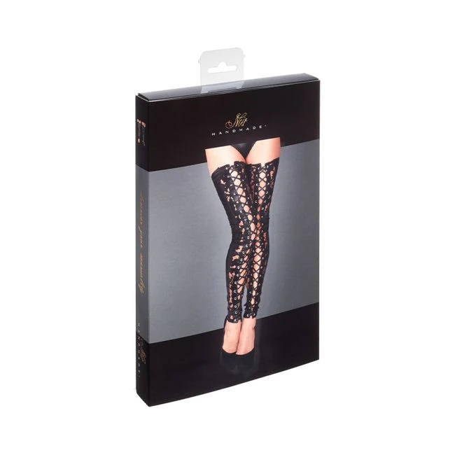 Noir Handmade Lace And Powerwetlook Stockings - Specifications
