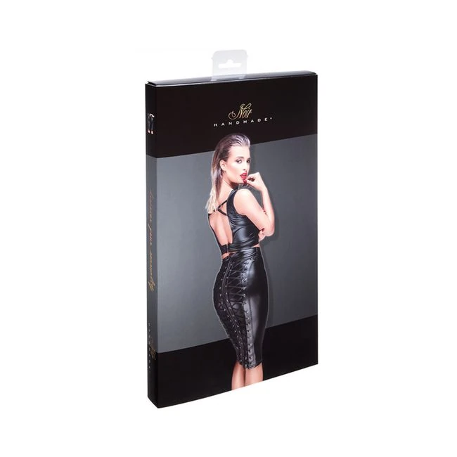 Noir Handmade Powerwetlook Pencil Skirt - Build & Quality