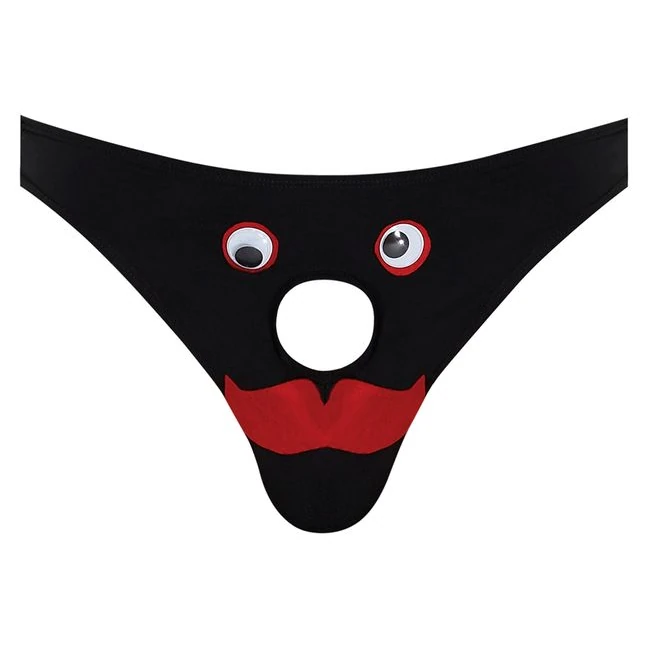 Novelty Mr. Nose Bikini O/S - Stretch Fit for Waists From 28 to 36 Inches