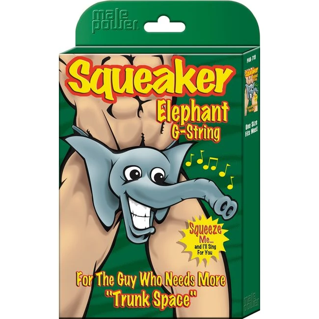 Novelty Squeaker Elephant G-string O/s - Hardware & Fasteners