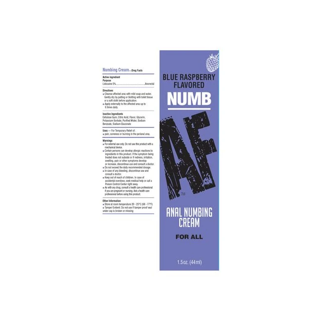 Numb Af Desensitizing Anal Gel - Three Versions and a 1.5 Ounce Tube
