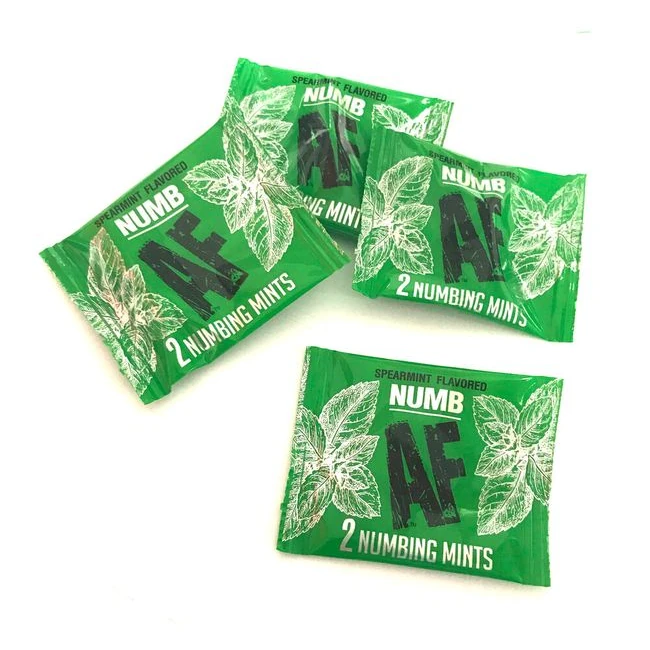 Numbing Mints 100pc Fishbowl - Application