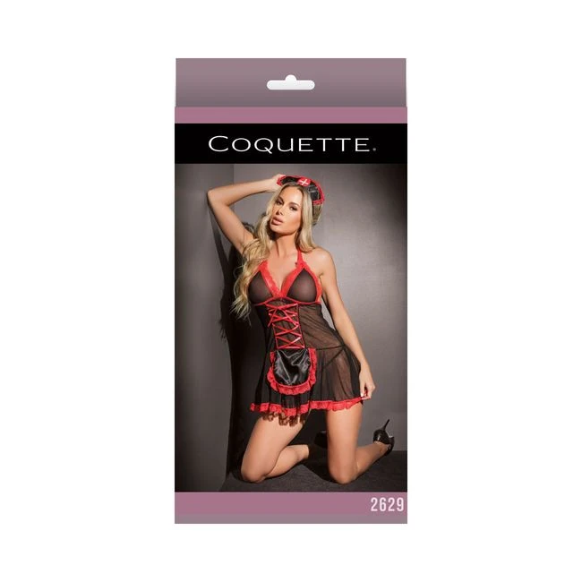 Nurse Babydoll Black & - Fabric & Feel