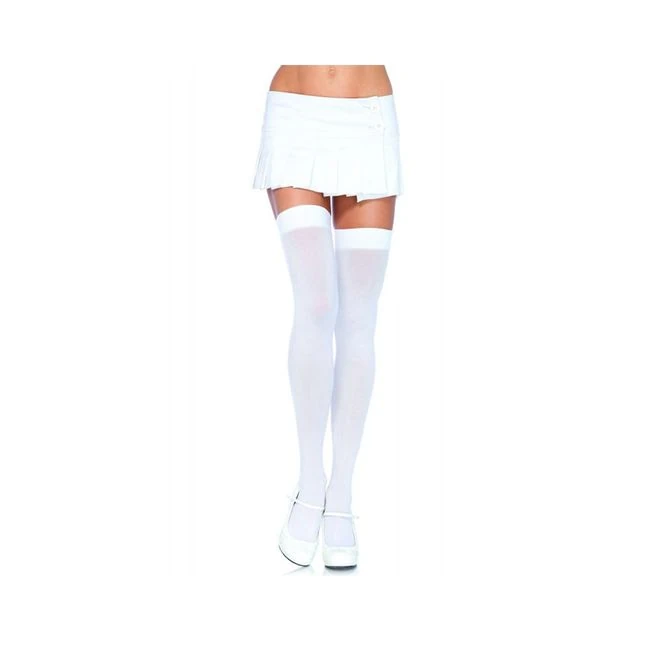 Nylon Over the Knee Thigh Highs O/s - Fit & Sizing