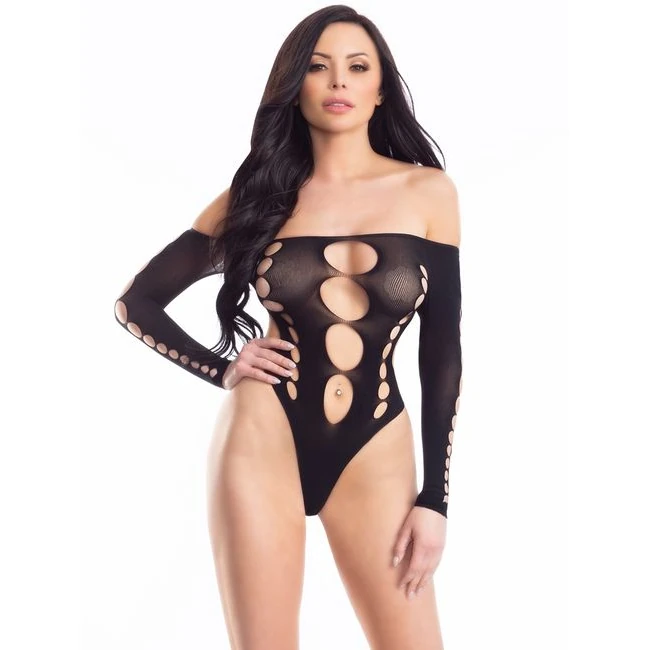 Off Shoulder Bodysuit Black - Fit & Sizing