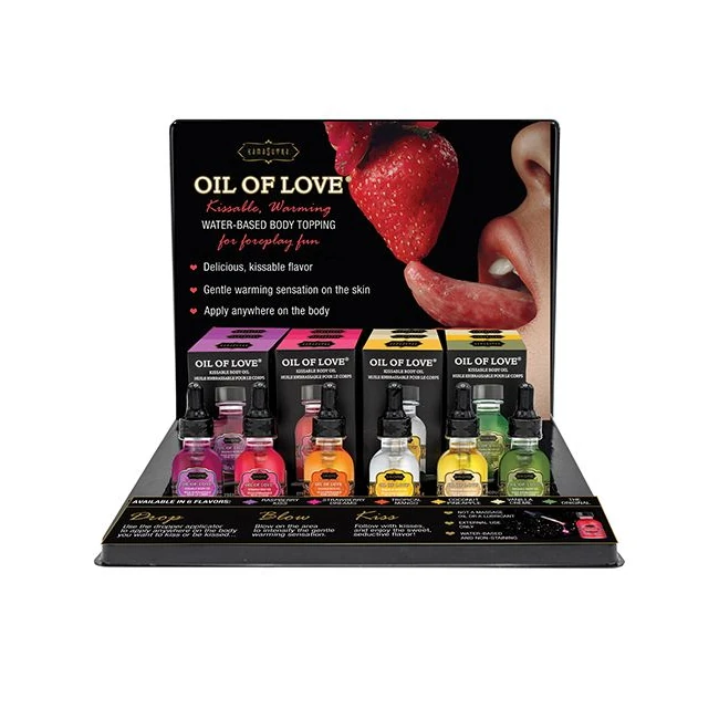 Oil of Love Display W/ Product - Experience the Sensual Appeal of Kama Sutra Oil of Love