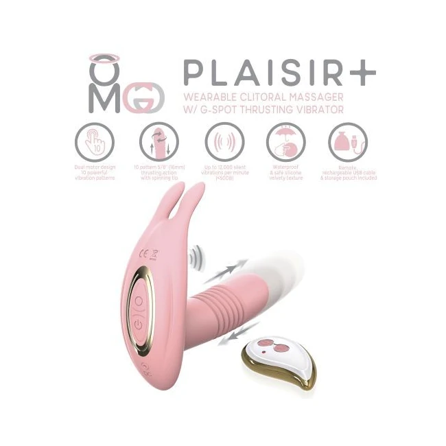 Omg G-spot Vibrating Thruster Pastel Pink - Vibration Modes and Stimulation