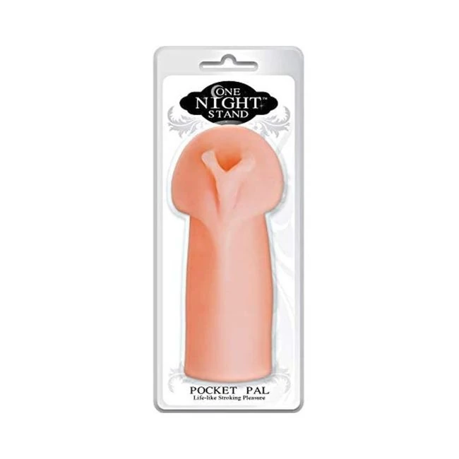 One Night Stand Pocket Pal Lifelike Stroker Beige - Internal Texture