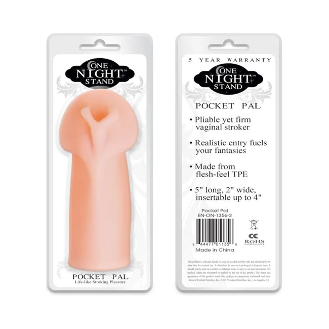 One Night Stand Pocket Pal Lifelike Stroker Beige - Grip & Control