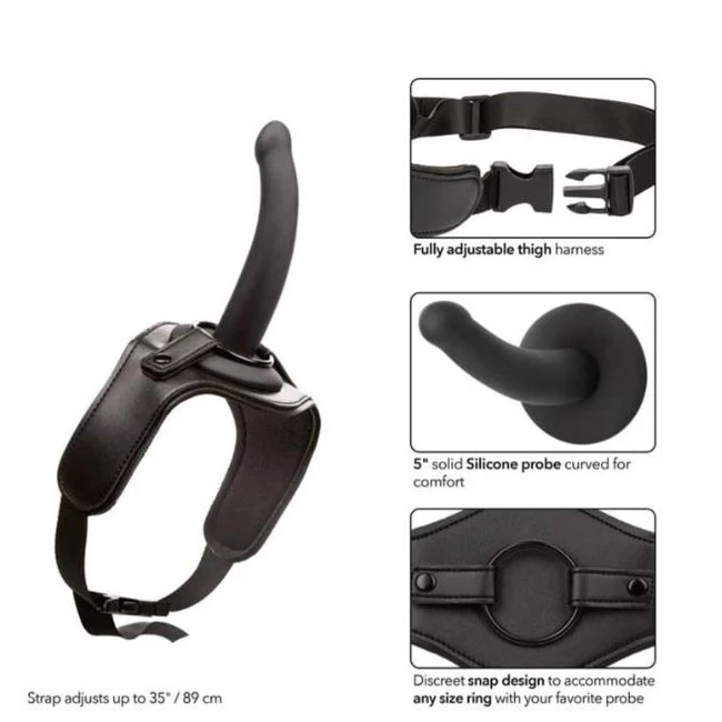 Onyxxx Thigh Strap W/silicone Probe - Vibration Modes