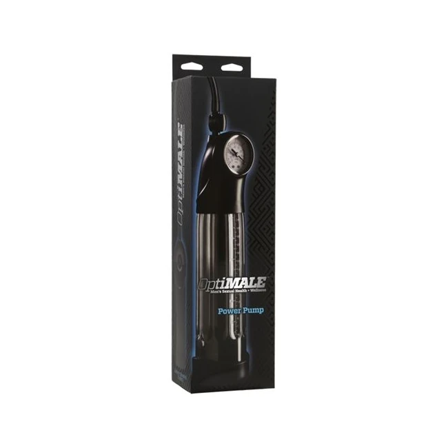 Optimale Power Pump Black - Enhanced Erection with Visual Growth Monitoring