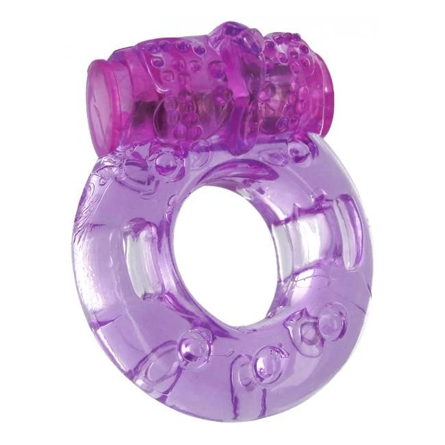 Orgasmic Vibrating Cockring Purple - Fabric & Feel