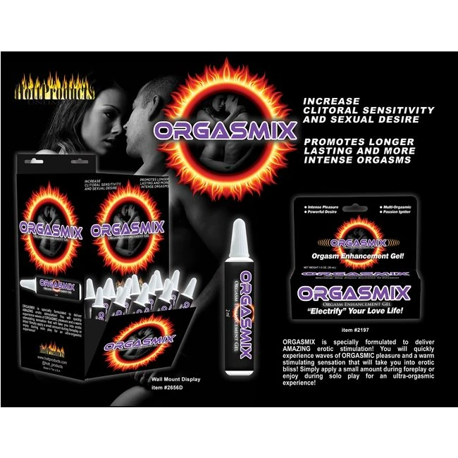 Orgasmix Stimulating Gel Tubes 144 Pc Display - Orgasmix Stimulating Gel Tubes 144 Pc Display