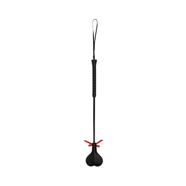 Ouch! Crop Black Heart with Lace - Large - Hardware &amp; Fasteners
