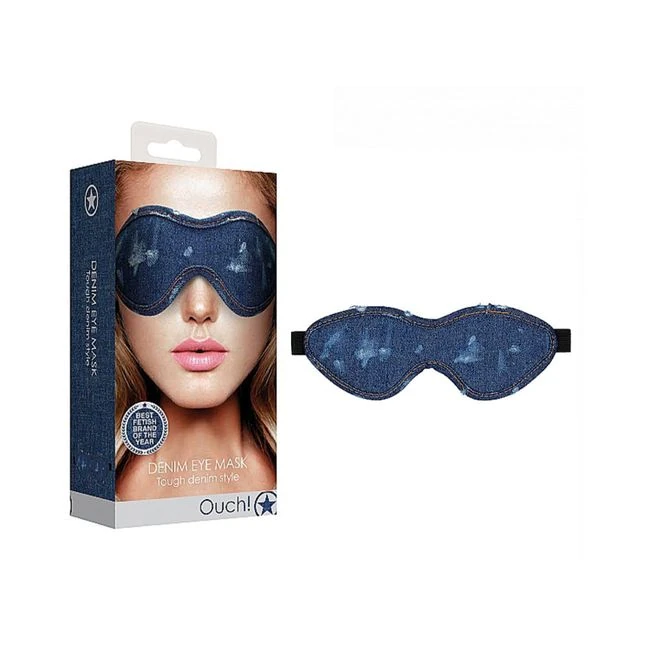Ouch! Denim Eye Mask - Roughened Denim Style - Blue - Build & Quality
