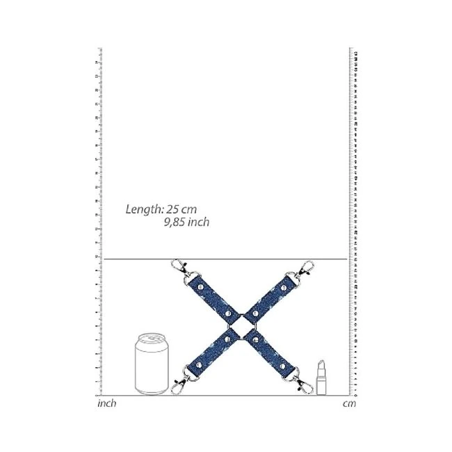 Ouch! Denim - Hogtie - Roughened Denim Style - Blue - Hardware & Fasteners