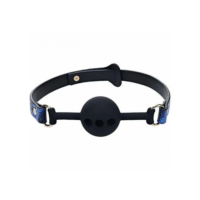 Ouch! Florence Collection Silicone Ball - Iridescent Metal Hardware on Adjustable Straps
