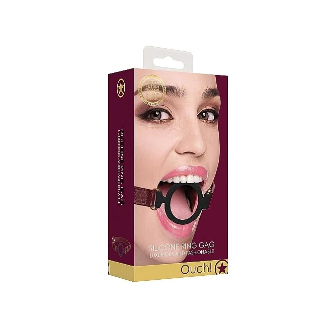 Ouch Halo Silicone Ring Gag Burgundy - Build & Quality