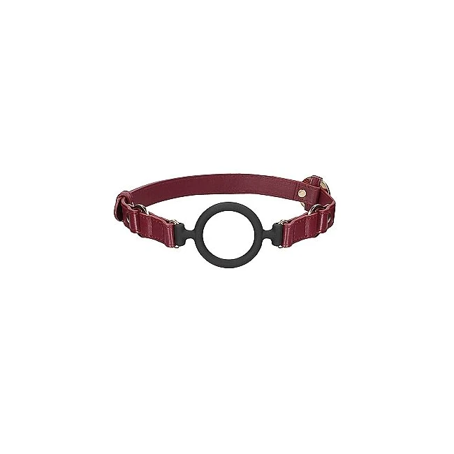 Ouch Halo Silicone Ring Gag Burgundy - Comfort & Fit