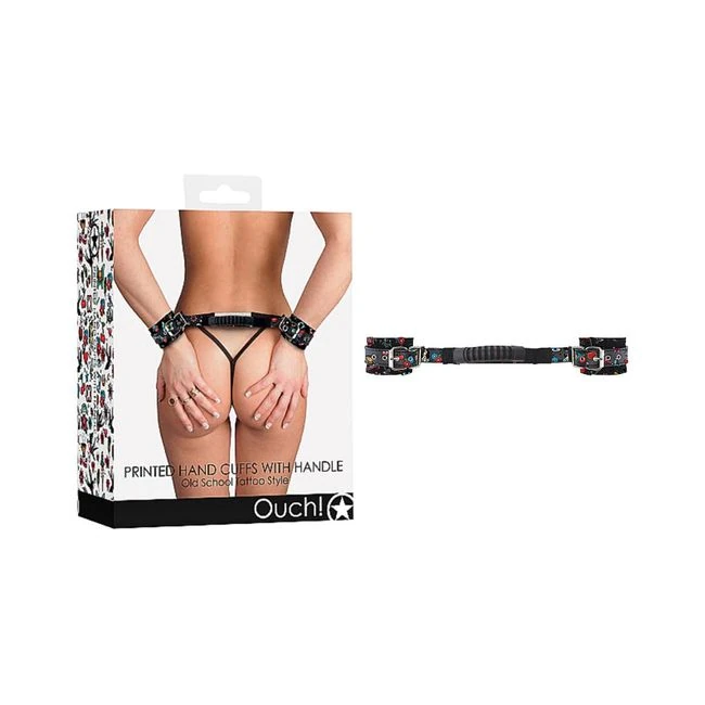 Ouch! Old School Tattoo Printed Cuffs W/ Strap Handle - Build & Quality