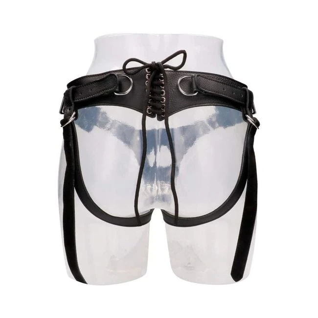 Ouch! Pain - Calf Leather Strap-on Harness - Shape & Texture
