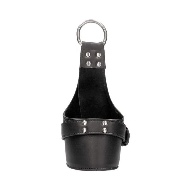 Ouch! Pain - Calf Leather Suspension Wrist Bondage Handcuffs - Hardware & Fasteners