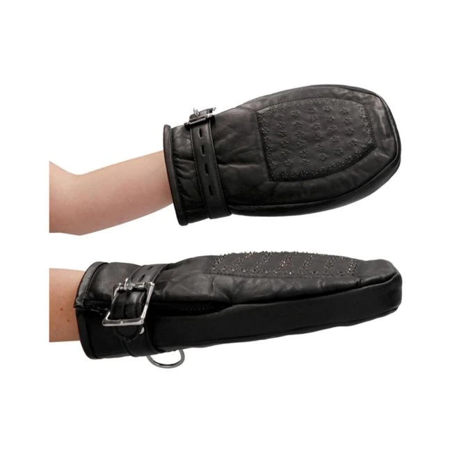 Ouch! Pain - Lamb Leather Bondage Mittens Padded with Metal Teeth - Build & Quality