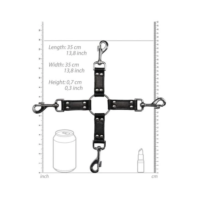 Ouch! Pain - Saddle Leather 4-way Hogtie Cross - Build & Quality