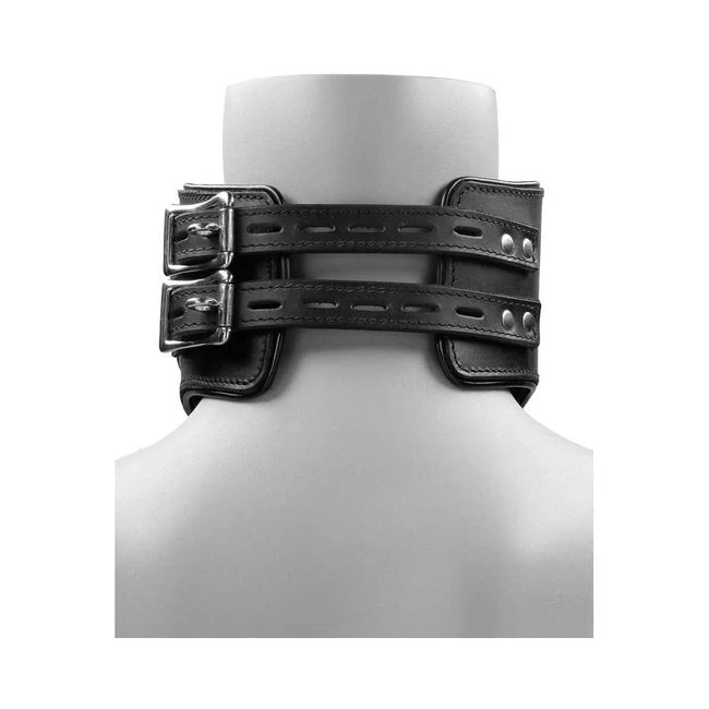 Ouch! Pain - Saddle Leather Heavy-duty Padded Posture Collar - Hardware & Fasteners