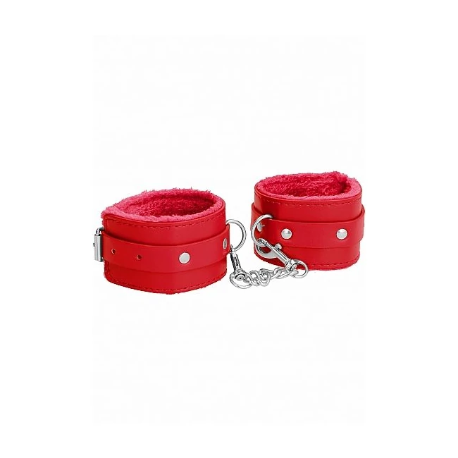 Ouch! Plush Leather Handcuffs - Comfort & Fit