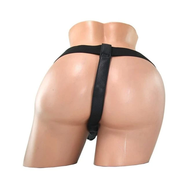 Ouch! Realistic - 7 Inch - Strap-on - Black - Material Feel