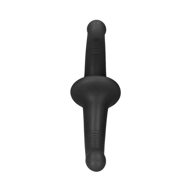 Ouch! Silicone Strapless Strapon - Black - Shape & Texture