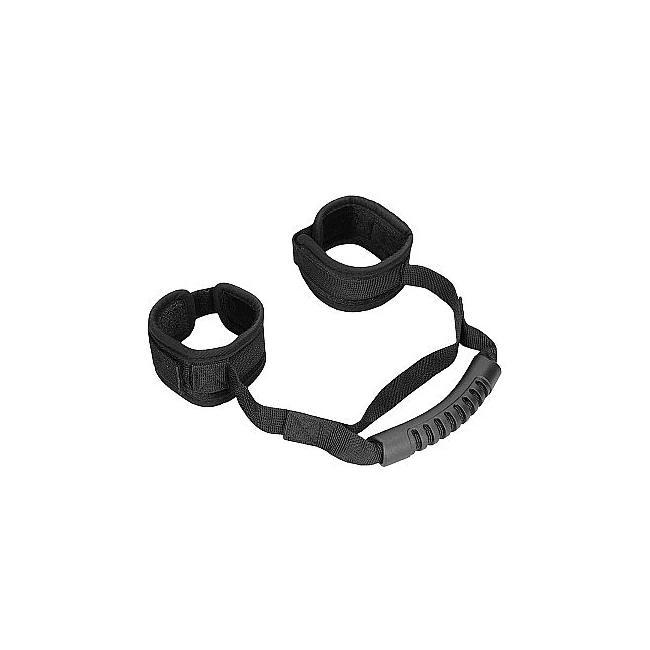 Ouch! Sturdy Handcuffs W/ Handle Black - Specifications