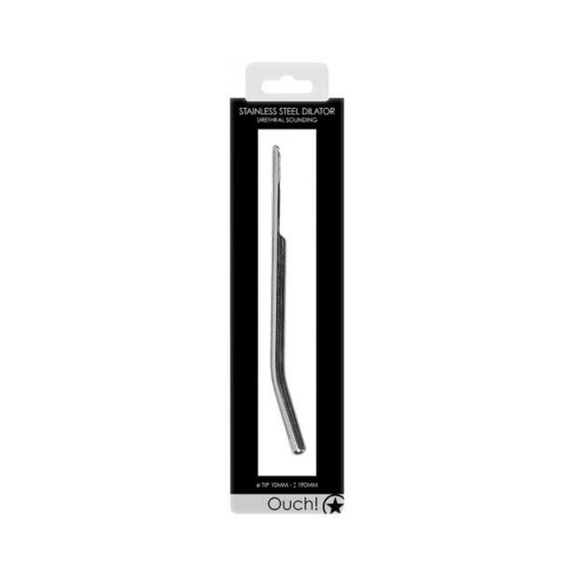 Ouch! Urethral Sounding - Metal Dilator - Curved - Overview