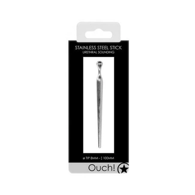 Ouch! Urethral Sounding - Metal Stick - 8 Mm - Overview
