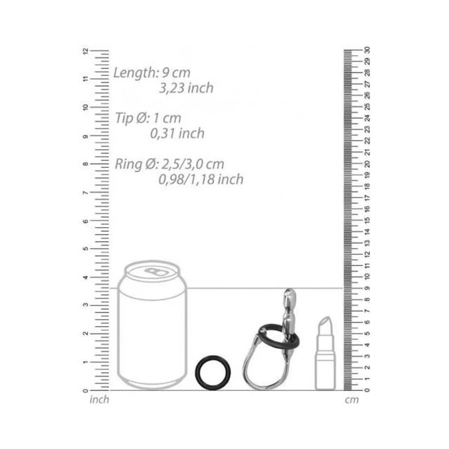 Ouch! Urethral Sounding - Metal Stretcher with Ring - 10 Mm - Key Details