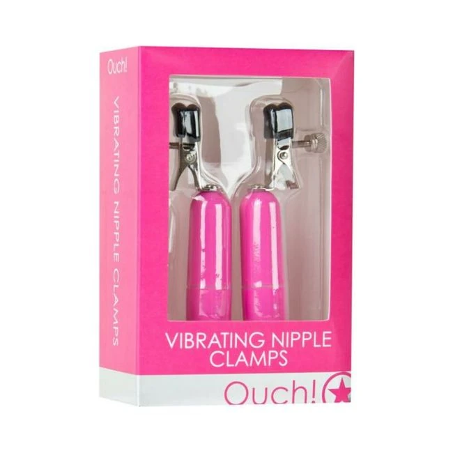 Ouch Vibrating Nipple Clamps - Fabric & Feel