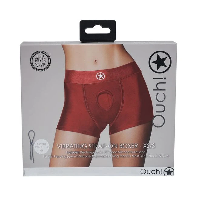 Ouch! Vibrating Strap-on Boxer Purple/s - Material Feel & Construction