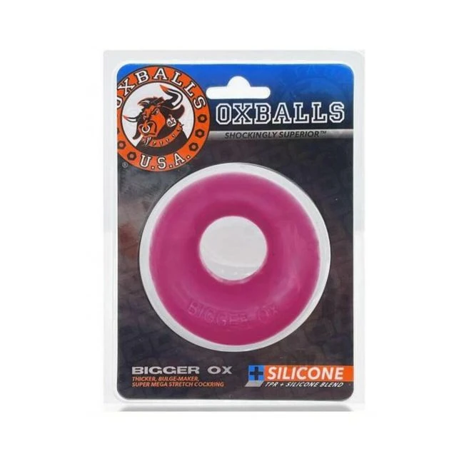 Oxballs Bigger Ox Thick Cockring Silicone Tpr Clear Ice - Overview