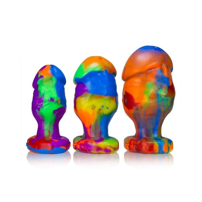 Oxballs Honcho-2, Buttplug, Medium, Rainbow - Shape & Comfort