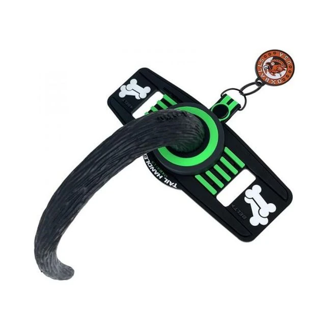 Oxballs Tail Handler Belt Strap With Pup Tail Silicone/pvc - Shape & Texture