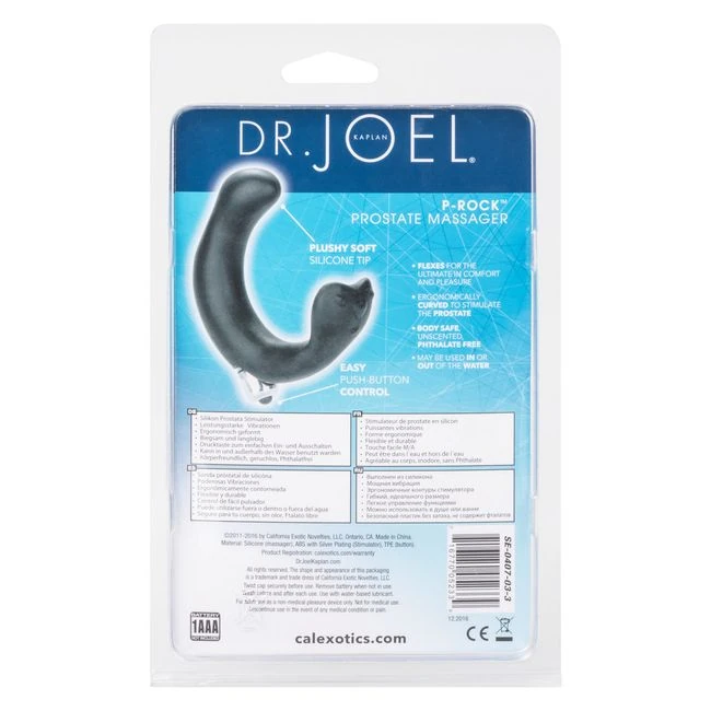 P-rock Prostate Massager Black - Vibration Modes and Stimulation