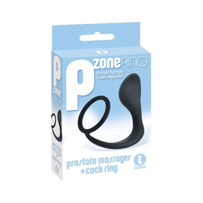 P-zone Ring Prostate Massager & Cock Ring Black - How It Feels