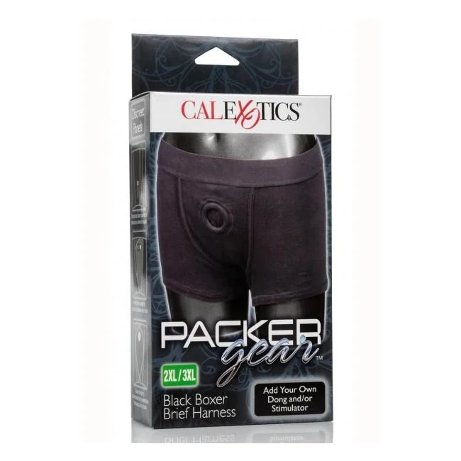 Packer Gear Black Boxer Brief Harness 2xl/3xl - Shape & Texture