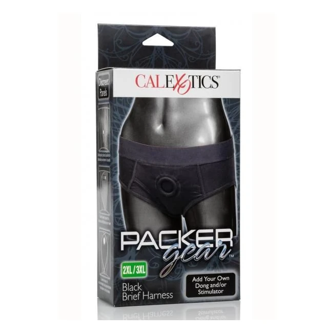 Packer Gear Black Brief Harness 2xl/3xl - Shape & Texture