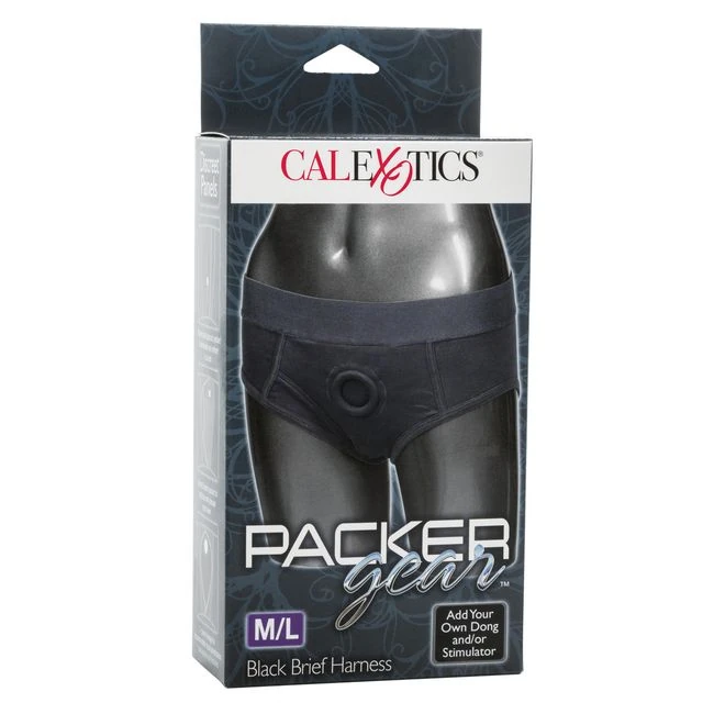 Packer Gear Black Brief Harness - Material Feel & Construction