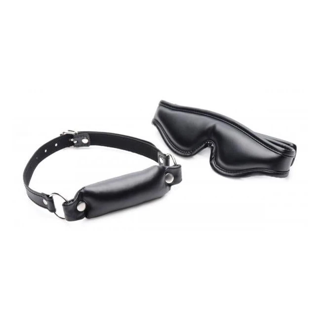 Padded Blindfold and Gag Set Black - Build & Quality