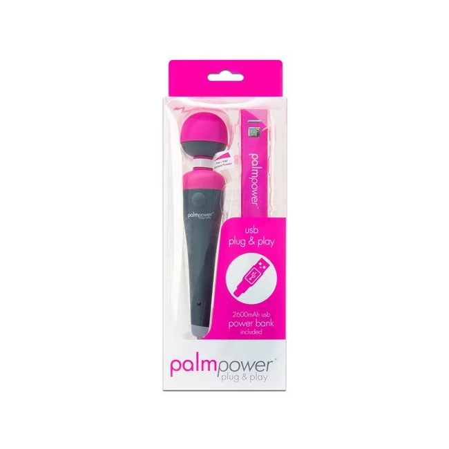 Palm Power Plug & Play Fuchsia Massager - Power & Performance