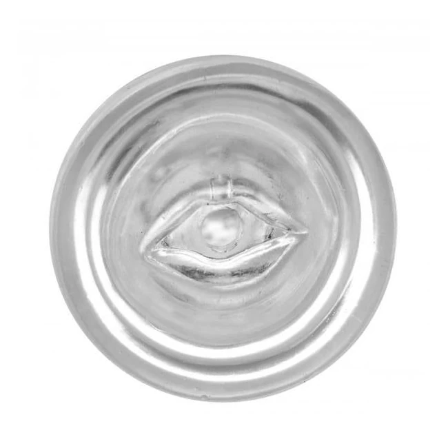 Palm-tec Hot Rod Hr Vol 17 Mouth Stroker Clear - Ribbed Tunnel for Intense Stimulation