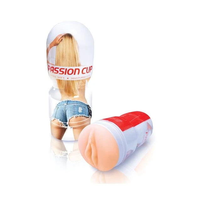Passion Cup Vagina Stroker Beige - Internal Texture